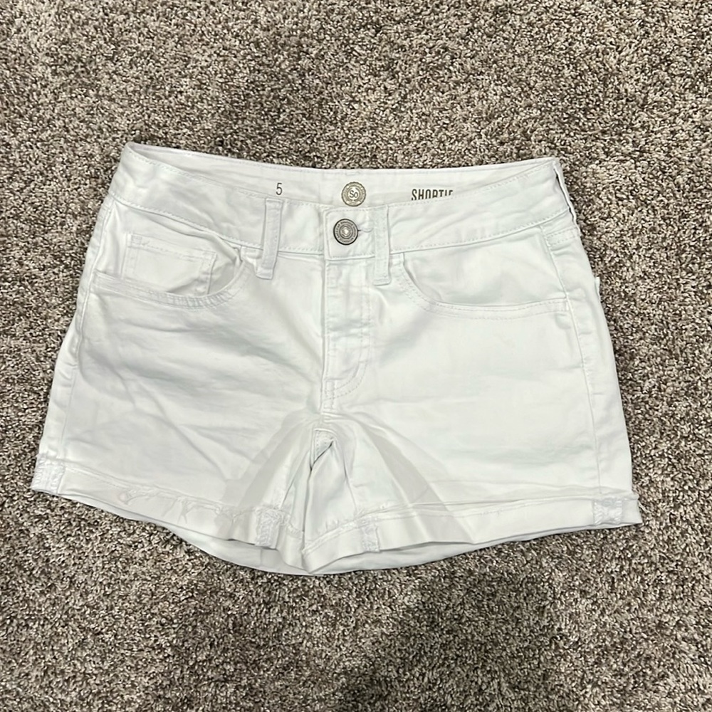 White jean shorts like new